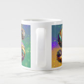 Grande Tasse Mardi Gras Monogramme Initial S (Dos)