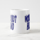 Grande Tasse Mari avec moitié bleu foncé (Devant)