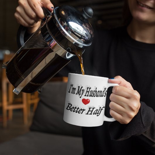 Grande Tasse Mari citation drôle texte noir