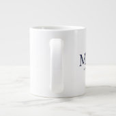 Grande Tasse Mariage Ancre bleu marine (Dos)
