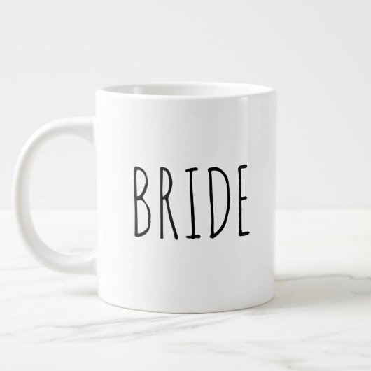 Grande Tasse "Mariée" Moderne Simple Fermette (Gauche)