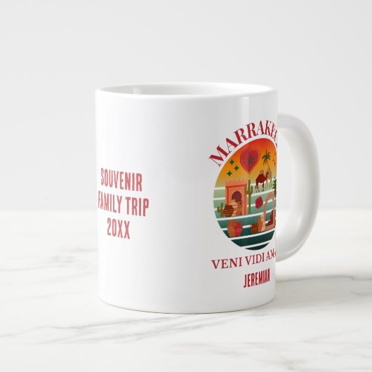 Grande Tasse Maroc Vacances du groupe Veni Vidi Amavi MARAKKESH (Devant droit)