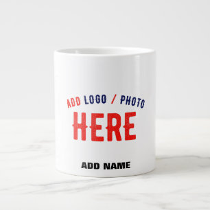 GRANDE TASSE MARQUE BLANCHE MODERNE ET PERSONNALISABLE VÉRIFIÉE