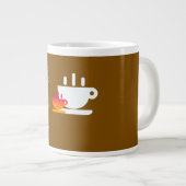Grande Tasse Marron Café Gossips (Devant droit)