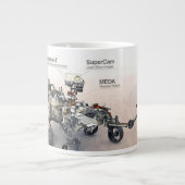 Grande Tasse Mars La Persévérance Rover Avec Instruments (Devant)