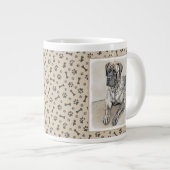 Grande Tasse Mastiff anglais (Brindle) Peinture - Chien Art (Devant droit)
