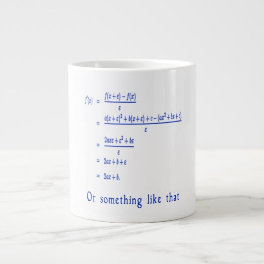 Grande Tasse Mathématiques (Devant)