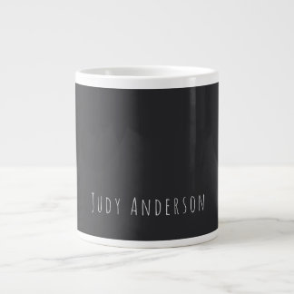 Grande Tasse Matte Black Professional Plain Moderne Nom élégant