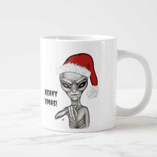 Grande Tasse Mauvais Alien, Lourds Noël ! (Droite)
