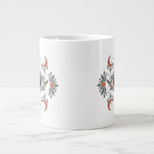 Grande Tasse Mauvais œil mystique et lune croissante céleste bl