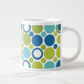 Grande Tasse MCM Lime et bulle Aqua (Droite)
