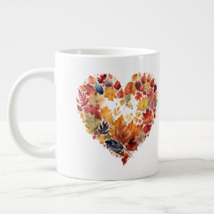Grande Tasse Me Core Essentials Botanical Heart Feuilles d'Auto