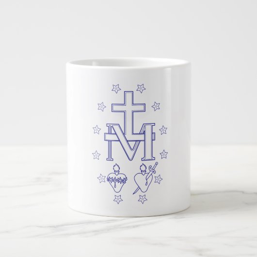 Grande Tasse Médaille de Notre-Dame des Grâces (Devant)