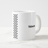 Grande Tasse Médecin Futuré À damiers personnalisé (Devant droit)