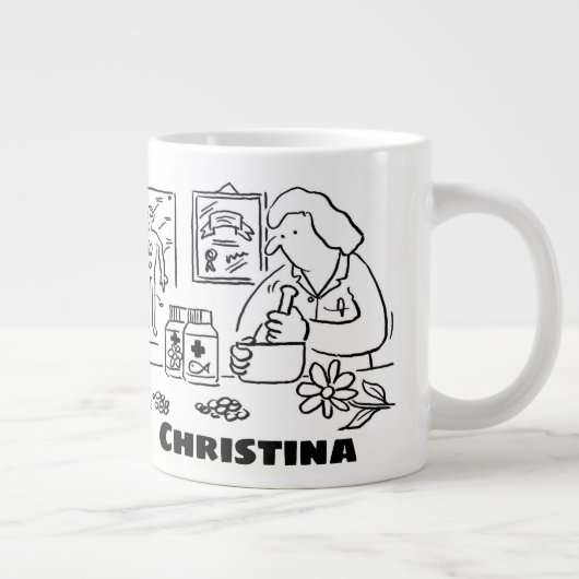 Grande Tasse Médecine complémentaire. Médecine alternative (Droite)