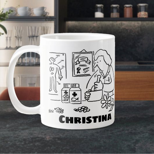 Grande Tasse Médecine Complémentaire. Médecine Alternative