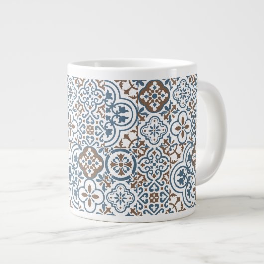 Grande Tasse Mediterranean Moroccan Tile pattern (Devant droit)