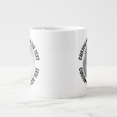 Grande Tasse Medium Size Personalized Text Golf Ball Custom (Devant)