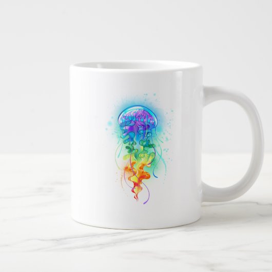 Grande Tasse Méduse arc-en-ciel (Droite)
