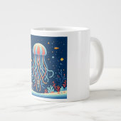 Grande Tasse méduse marine/plage/côtière (Devant droit)