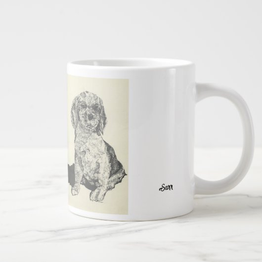 Grande Tasse Meilleur Ami du Chien Cocker Spaniel (Droite)