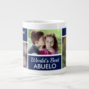 Grande Tasse Meilleur au monde de Abuelo Photo Collage Giant Co