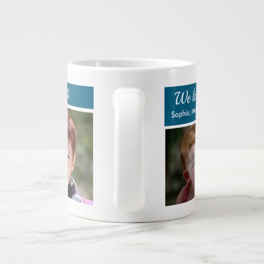 Grande Tasse Meilleur Bubbe du monde Photo Collage Giant Coffee (Dos)