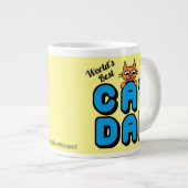 Grande Tasse Meilleur chat de DAD Cute Cat du monde (Devant droit)
