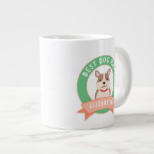 Grande Tasse Meilleur Chien Maman Jamais Drôle Français Chien C (Devant droit)