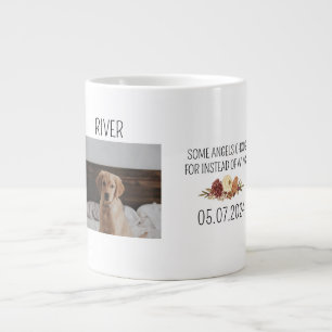 Grande Tasse Meilleur chien maman   Texte manuscrit photo de ch