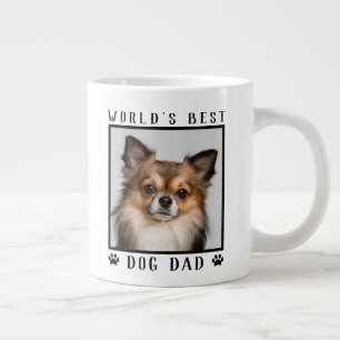 Grande Tasse Meilleur chien papa Empreintes de pattes du monde 