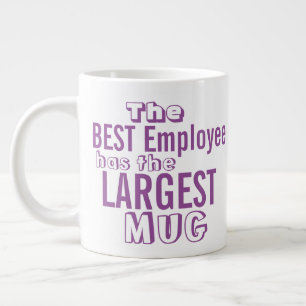 Grande Tasse Meilleur Devis D'Employé Drôle - Humour De Bureau 