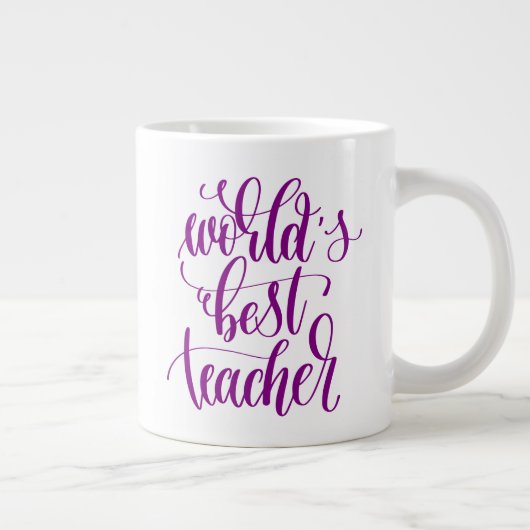 Grande Tasse Meilleur enseignant du monde (Droite)