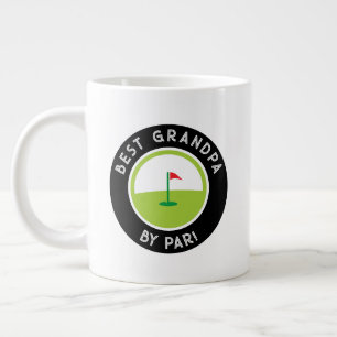 Grande Tasse Meilleur Grand-Père Par Par Cute Modern Golfer Spo