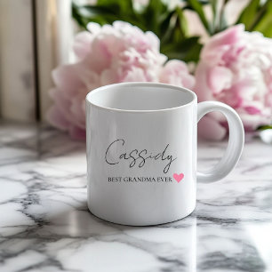 Grande Tasse Meilleur Monogramme jamais enregistré par grand mè