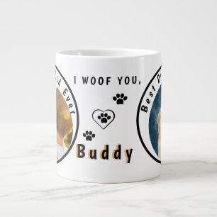 Grande Tasse Meilleur papa de chien au monde Photo personnalisé