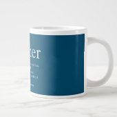 Grande Tasse Meilleure définition Brother Fun Citation Bleu (Droite)