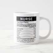 Grande Tasse Meilleure infirmière jamais rouge + valeur nutriti (Droite)