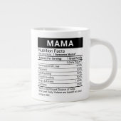 Grande Tasse Meilleure Mama jamais rouge + valeur nutritive, (Droite)