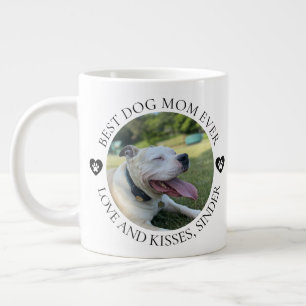 Grande Tasse Meilleure Maman de Chien Photo Fête des Mères