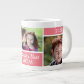 Grande Tasse Meilleure maman du monde photo Collage Giant Coffe (Devant droit)