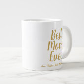 Grande Tasse Meilleure maman Ever or script personnalisé person (Devant droit)