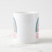 Grande Tasse Meilleure maman jamais arc en ciel (Devant)