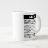 Grande Tasse Meilleure maman jamais rouge + la valeur nutritive (Devant droit)