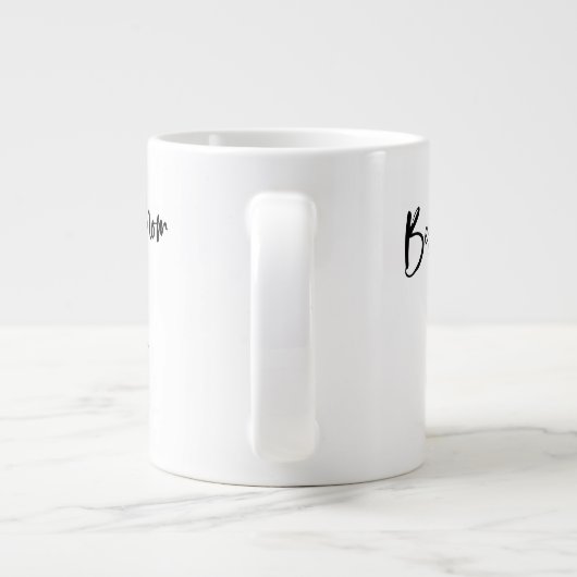 Grande Tasse Meilleure maman jamais | Script Décontracté simple (Dos)