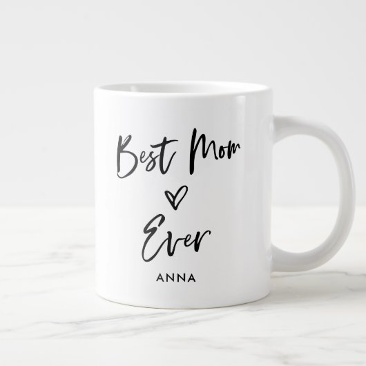 Grande Tasse Meilleure maman jamais | Script Décontracté simple (Droite)