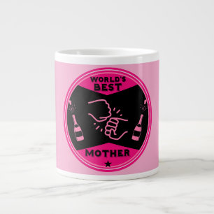 Grande Tasse Meilleure mère du monde rose original