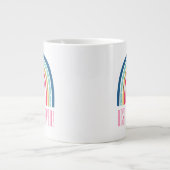 Grande Tasse Meilleure Nonnie jamais arc-en-ciel (Devant)