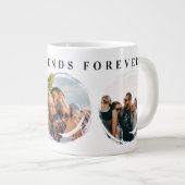 Grande Tasse Meilleurs amis Forever 3 Photo Collage Pinceau (Devant droit)