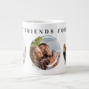Grande Tasse Meilleurs amis Forever 3 Photo Collage Pinceau